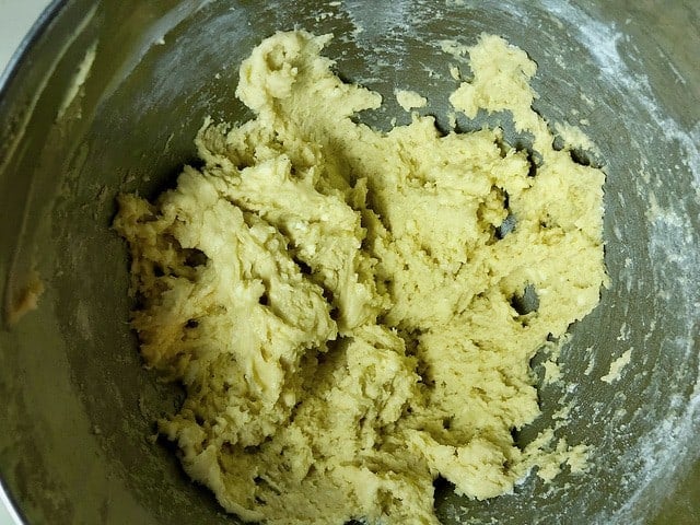 Completely Mixed Dough for the Anginettis, before separated into knots